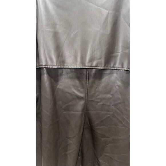 Tahari Women Faux Leather Trench Coat - Picture 3 of 6